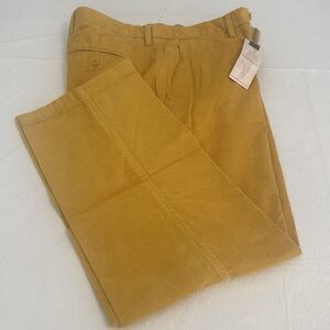 Samuel Windsor Corduroy Trousers Mustard, Yellow Cotton  36x29 New With Tags￼